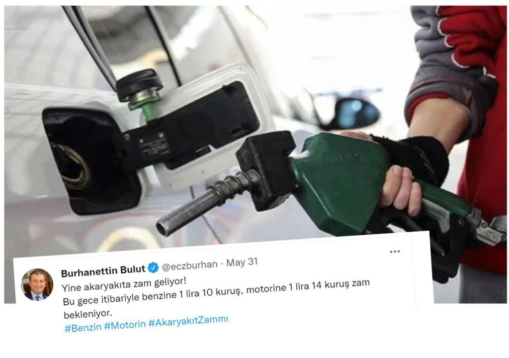 Benzin ve motorine bir zam daha…