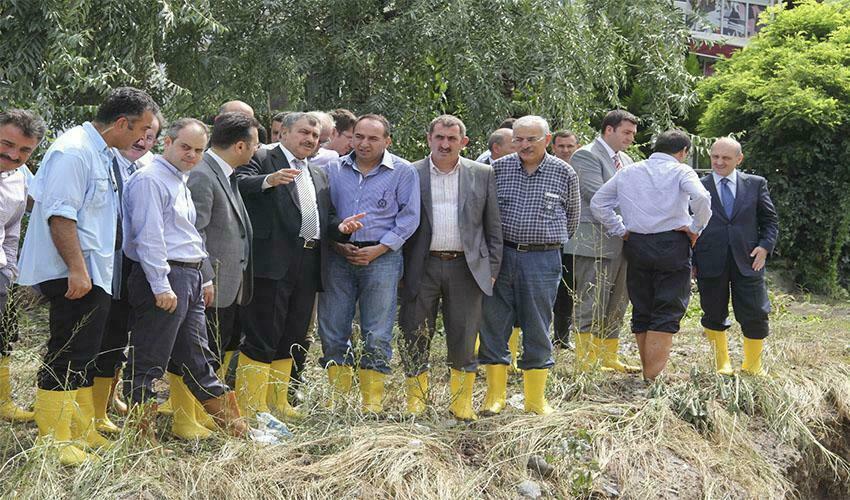 Atakum'da sel felaketi