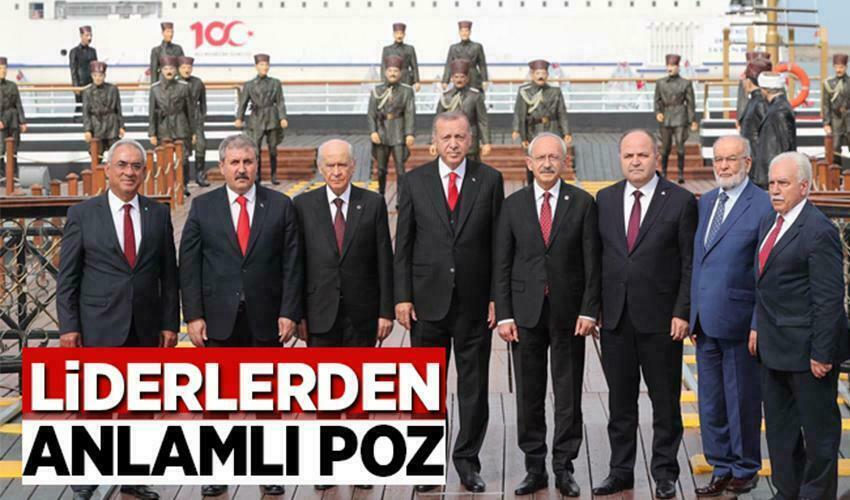 LİDERLERDEN ANLAMLI POZ - 19 mayıs 1919