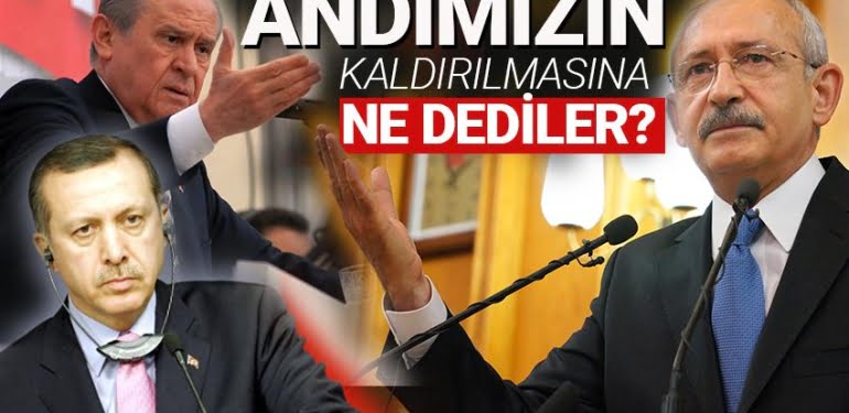 ANDIMIZIN KALDIRILMASINA NE DEDİLER