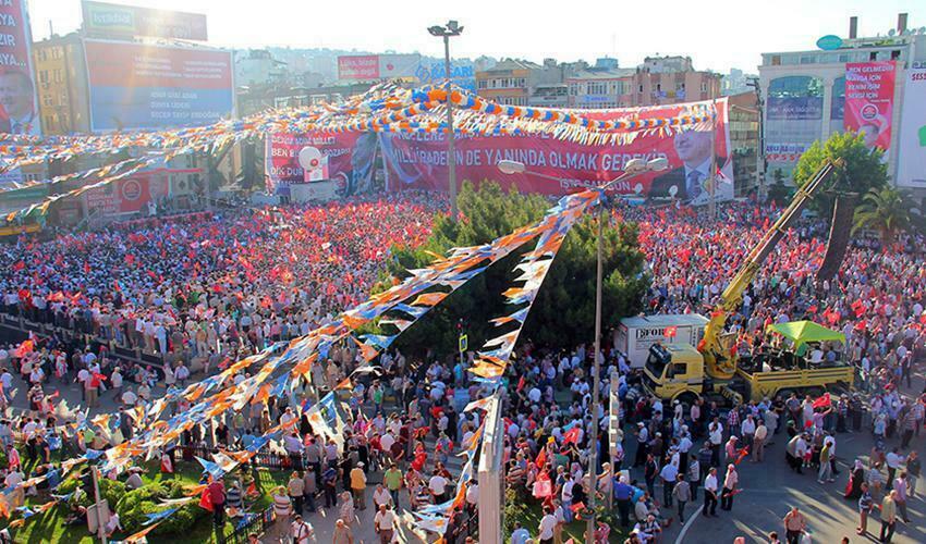 Recep Tayyip Erdoğan Samsun Cumhuriyet Meydanı’nda