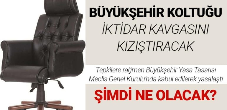 BÜYÜKŞEHİR KOLTUĞU iktidar kavgasını kızıştıracak
