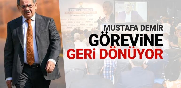 Başkan Demir görevine dönüyor