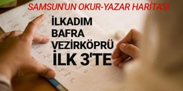 Samsun'un okur-yazar haritası
