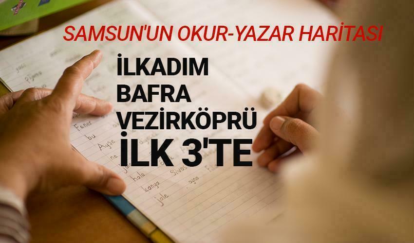 Samsun'un okur-yazar haritası