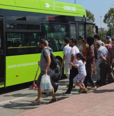 Samsun’da elektrikli otobüsler hizmete başladı