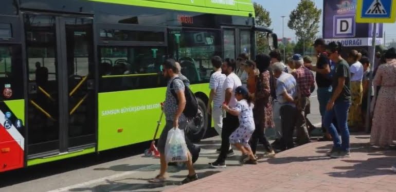 Samsun’da elektrikli otobüsler hizmete başladı