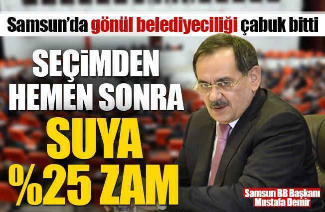Samsun'da gönül belediyeciliği çabuk bitti
