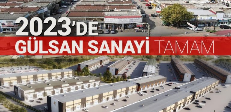 Gülsan Sanayi Sitesi’nin yüzde 50’si tamam