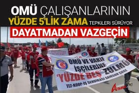 OMÜ çalışanları eyleme devam ediyor