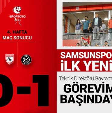 Samsunspor ilk yenilgisini aldı