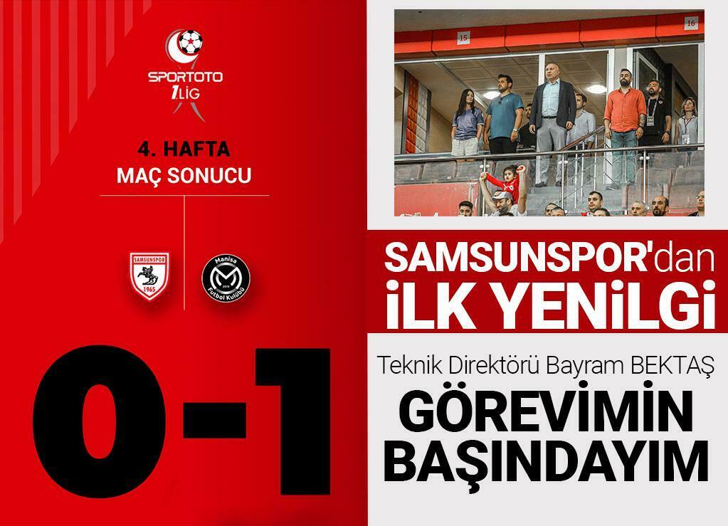 Samsunspor ilk yenilgisini aldı