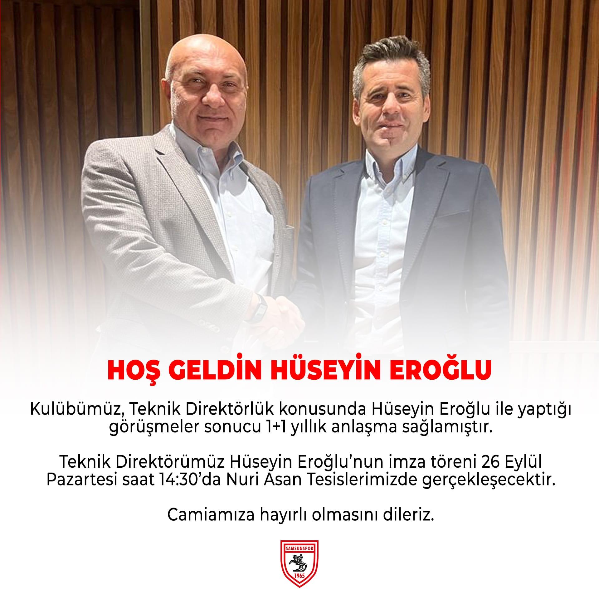 Hüseyin Eroğlu Samsunspor'da