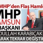 MHP Samsun İl Başkanı değişti