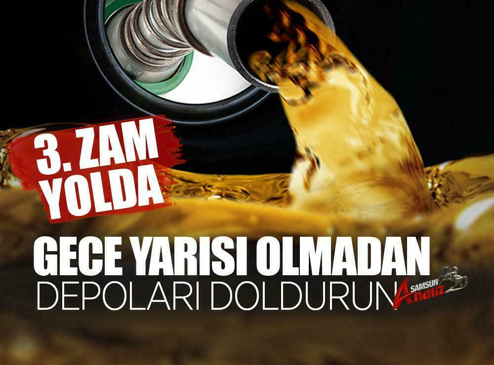 Akaryakıt fiyatlarına peş peşe üçüncü zam!