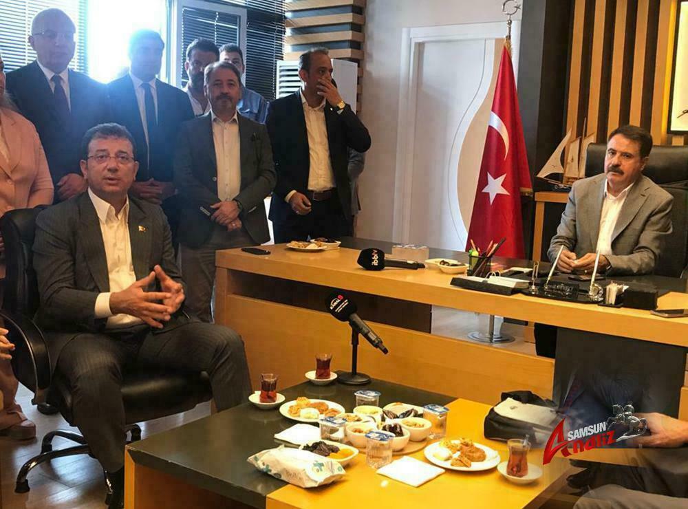 İstanbul Büyükşehir Belediye Başkanı Ekrem İmamoğlu Samsun Atakum Belediyesinde