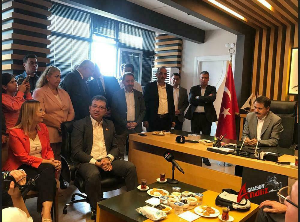 İstanbul Büyükşehir Belediye Başkanı Ekrem İmamoğlu Atakum Belediyesinde