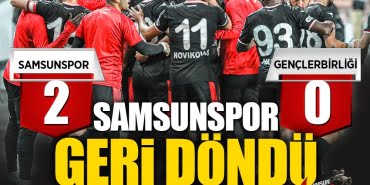 Samsunspor'un galibiyet hasreti son buldu