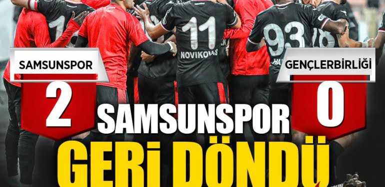 Samsunspor'un galibiyet hasreti son buldu