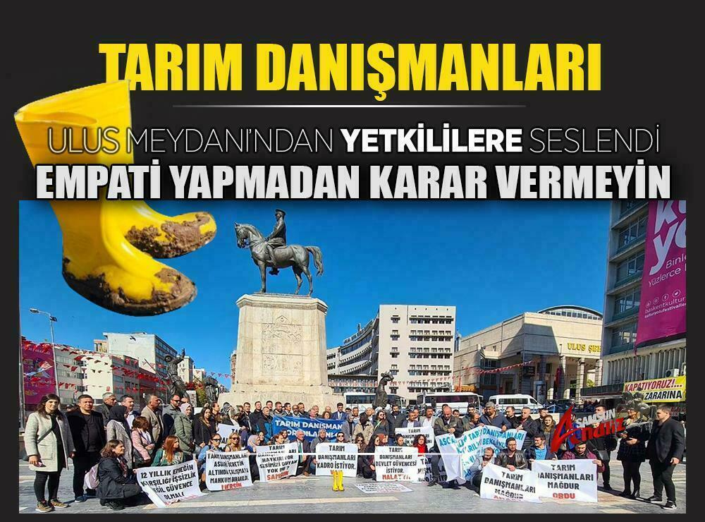 Tarım Danışmanları Ulus Meydanı'ndan