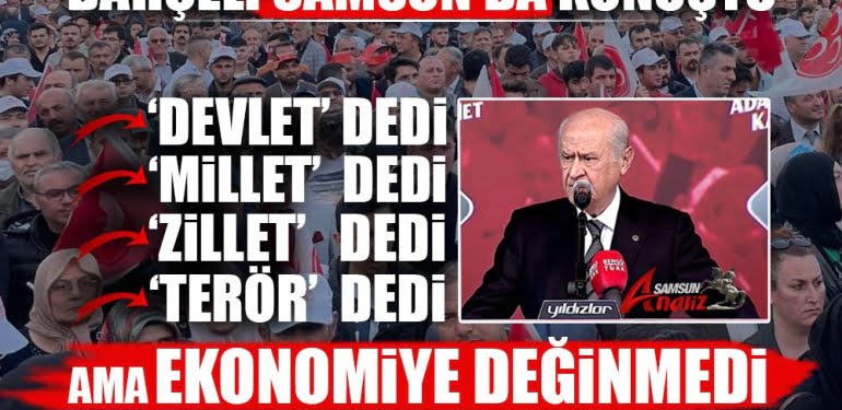 Bahçeli Samsun Mitinginden seslendi
