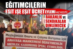 Eğitimciler, hak arayışında