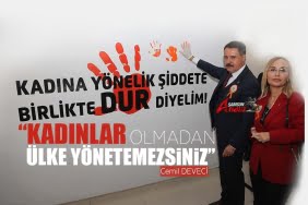Kadına şiddete hayır