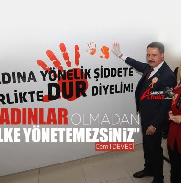 Kadına şiddete hayır