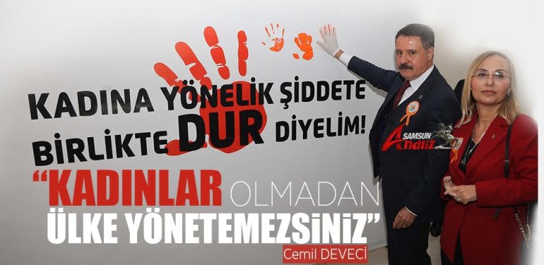 Kadına şiddete hayır