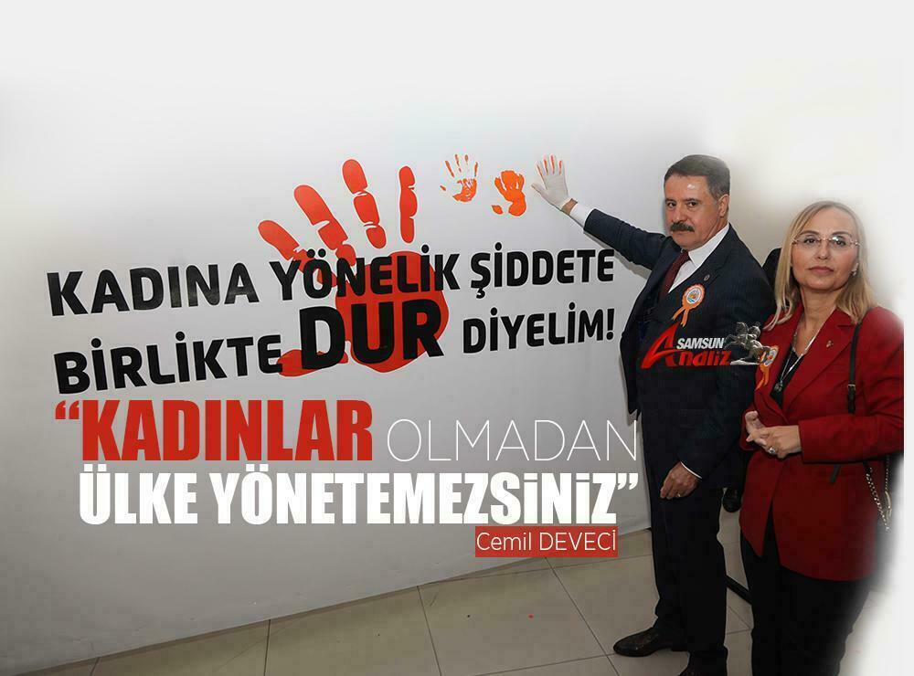 Kadına şiddete hayır