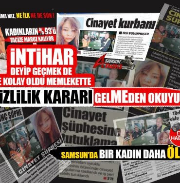 Samsun'da bir kadın daha şüpheyle öldü
