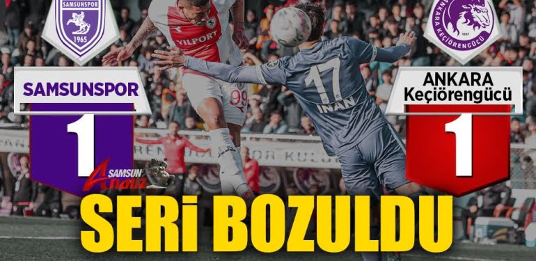 Samsunspor 1 puana razı geldi