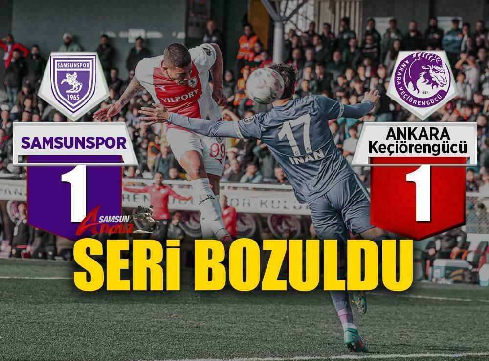 Samsunspor 1 puana razı geldi