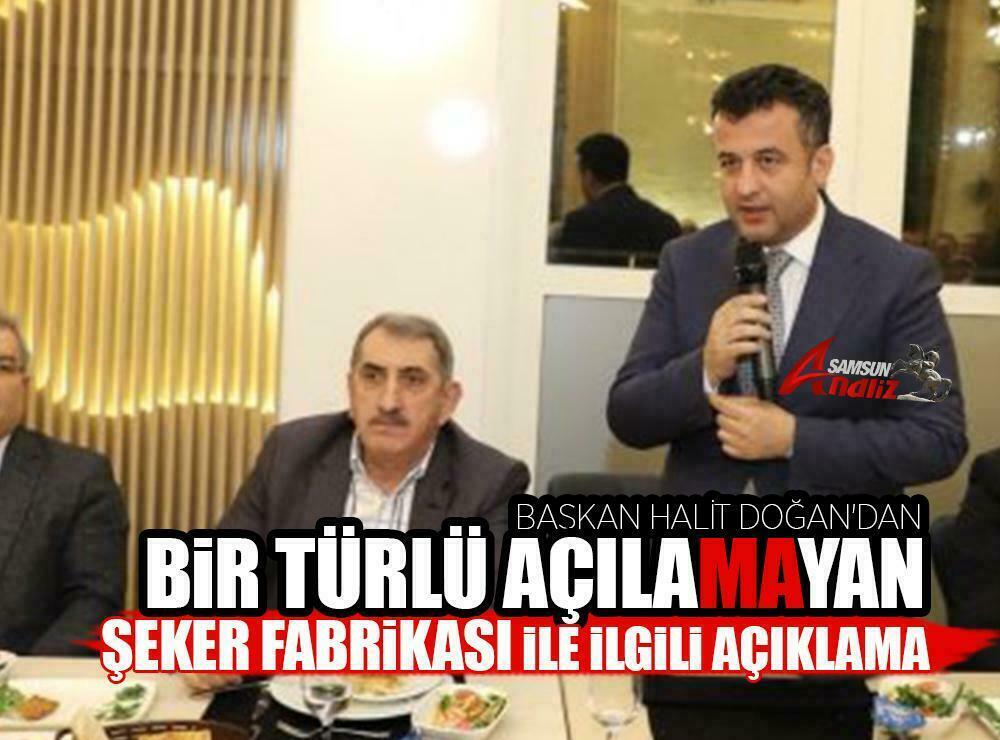 Şeker Fabrikası için açıklamayı Başkan Doğan yaptı