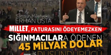 Usta'dan sığınmacılara harcanan paraya tepki