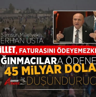 Usta'dan sığınmacılara harcanan paraya tepki