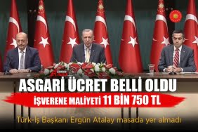 Asgari ücret belli oldu!