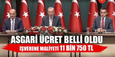 Asgari ücret belli oldu!