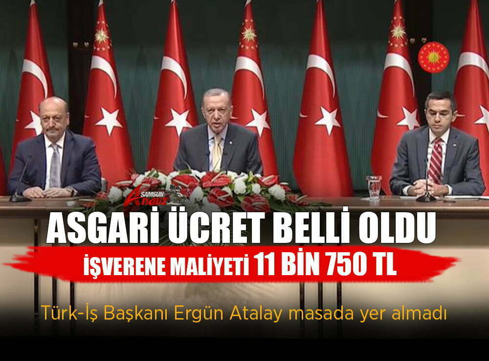 Asgari ücret belli oldu!