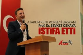 Atakum Kent Konseyi Başkanı Şevket Özkaya istifa etti