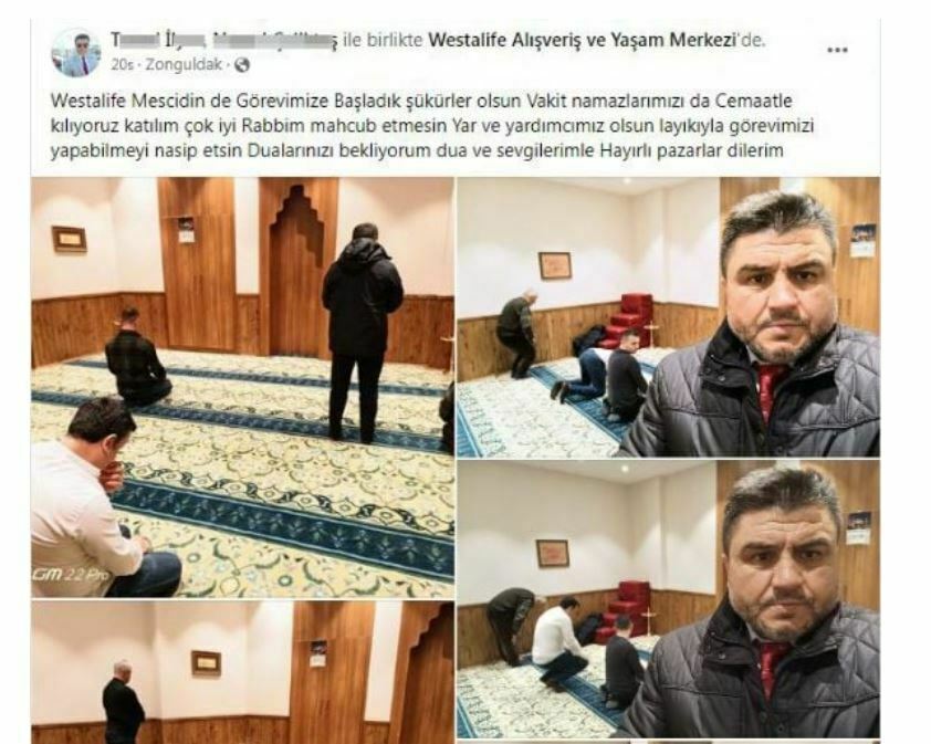 Diyanet AVM’ye imam atadı