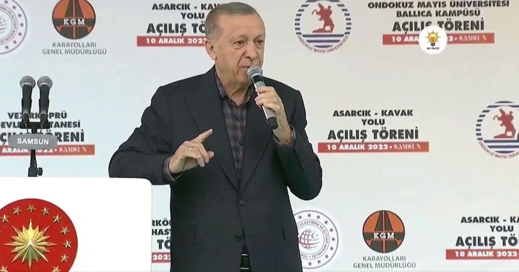 Erdoğan'ın, 12 Aralık 2022 Samsun mitingi..