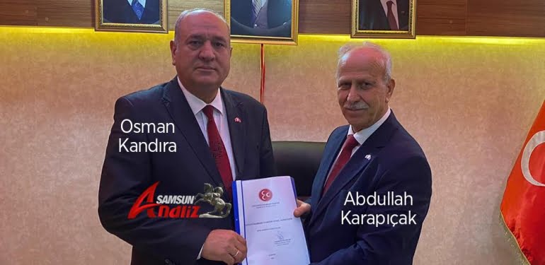 MHP'nin yeni Samsun il başkanı görevi teslim aldı