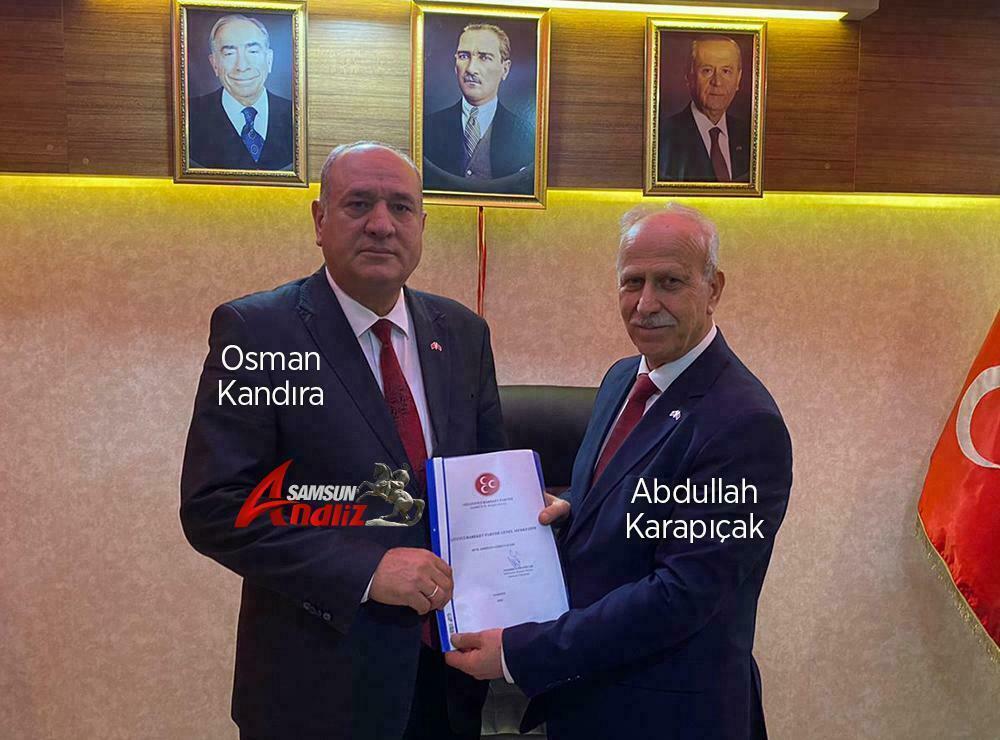 MHP'nin yeni Samsun il başkanı görevi teslim aldı