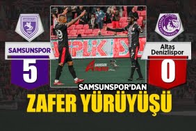 Samsunspor - Altaş Denizlispor maçın kazananı belli oldu