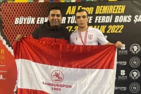 Samsunsporlu boksörün bronz madalya gururu
