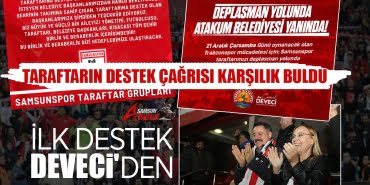 Taraftara ilk destek Cemil Deveci'den