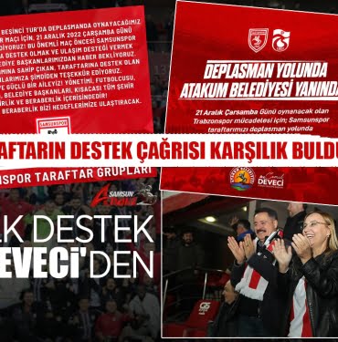Taraftara ilk destek Cemil Deveci'den