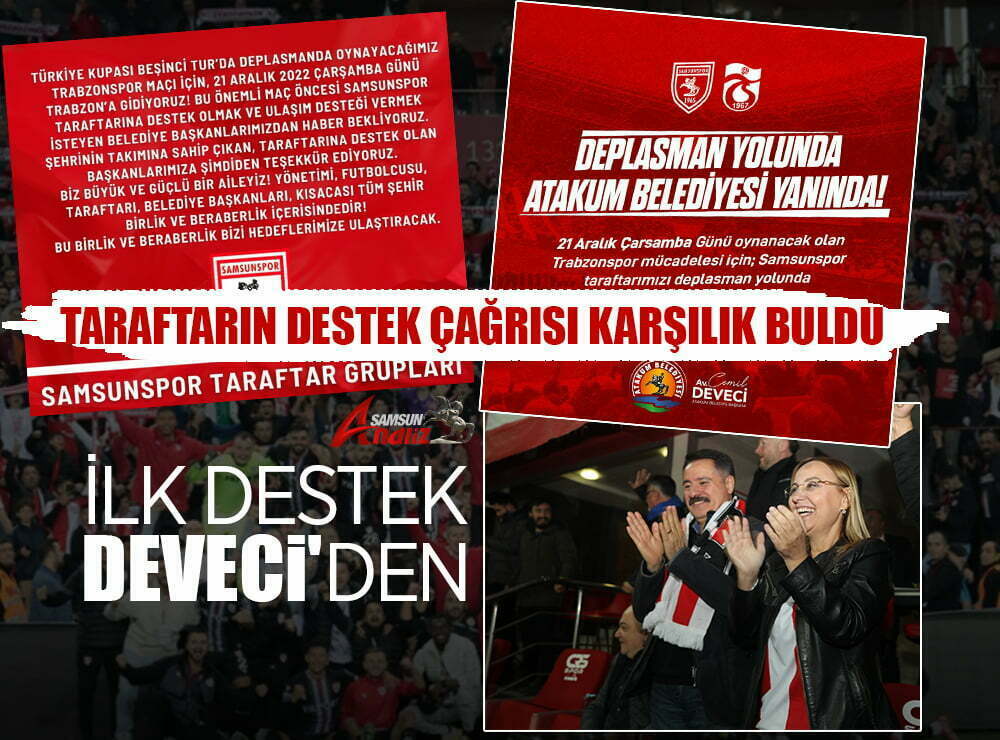 Taraftara ilk destek Cemil Deveci'den