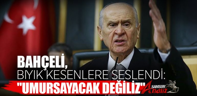 Bahçeli, bıyık kesenlere seslendi